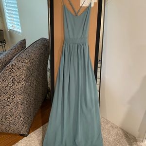 Cross-strap maxi dress